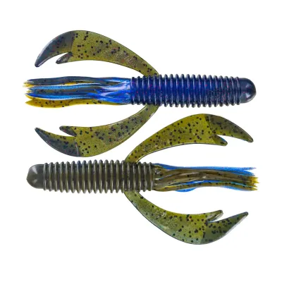 Big Bite SWCRWT-20 Swimming Craw Tube, 4", Confusion, 7/Pack