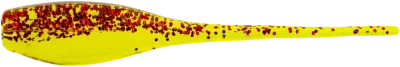 Bobby Garland BS149-18 Baby Shad 2", Chartreuse/Red Glitter, 18/Bag