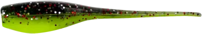 Bobby Garland BS150-18 Baby Shad 2", Licorice/Chartreuse Pearl