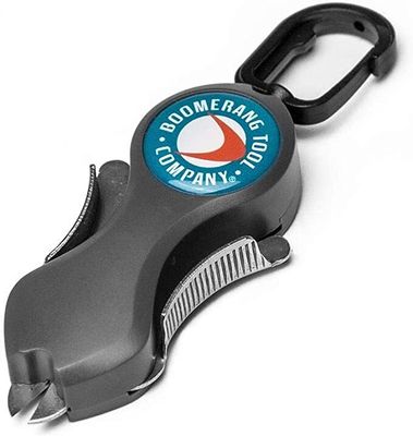 Boomerang Fishing SNIP Retractable Braid, Mono &amp; Fluorocarbon Cutters, Grey