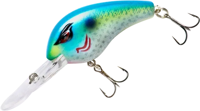 Booyah BYST429 Streak Crankbait, 3 5/8" 2oz, Silver Blue Citrus