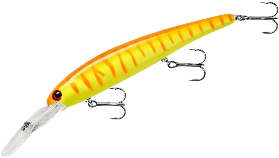 Bandit BDTWBS127 Shallow Walleye Jerkbait, 4.75", 5/8oz, Red Fire