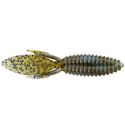 Reaction Smallie Beaver Creature Bait, 3 1/2", Magic Craw Swirl, 10/Pack