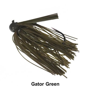 Queen Tungsten Football Jig 1/2 oz  Gator Green (Greenpumpkin)