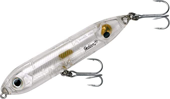 Heddon  Super Spook Topwater Bait, 5", 7/8 oz, Clear, Floating