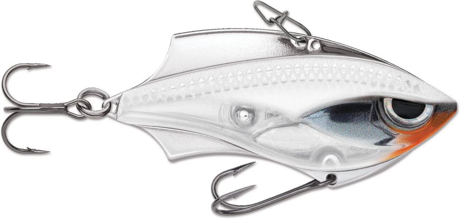 Rapala RVB06GH Rap-V Blade 6, 2-1/2", 1/2 Oz, #4 and #6 Hooks, Ghost
