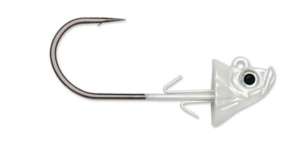 VMC SBJ18-W SBJ Swimbait Jig, 1/8 oz, 2/0 Hook,White,3 Piece