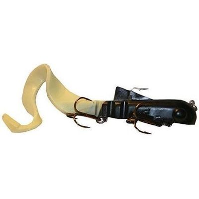 Musky Innovations 10190 Regular Bull Dawg, 9", 3 oz, (2) 3/0 Hooks, Standard Black Blow