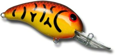 Bandit BDT126 100 Series Crankbait 2", 1/4 oz, Spring Crawfish/Yellow