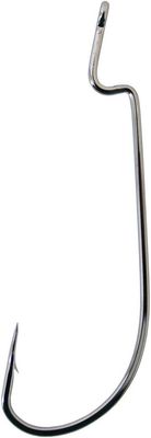 Owner Oversize Worm Hook 7/0, Forged Shank, Black Chrome, 5 per Pack