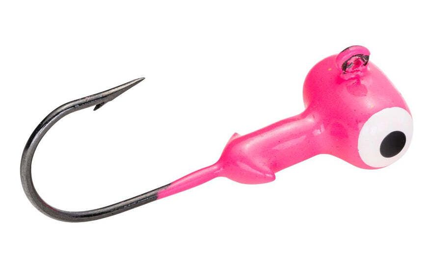 Strike King Mr. Crappie Sausage Head Jig Head, 1/16 oz, Pink,3pk