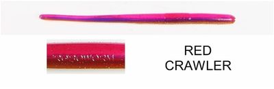 Roboworm 4 1/2" Straight Tail Red Crawler
