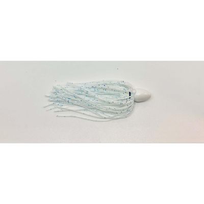 Queen Tungsten Punch Skirt 1/2 oz   White Blue Speckles  (White with blue flake)