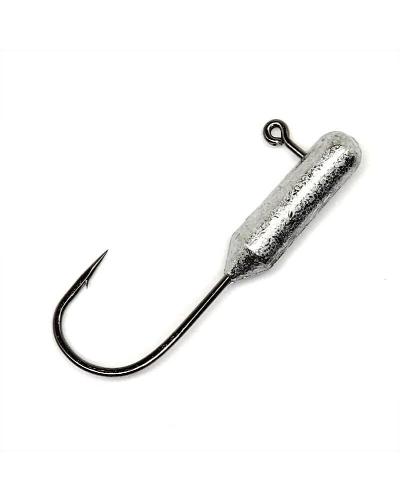 Gamakatsu 503409-1/8 Tube Jighead 1/8 oz, Sz 2 Hook, Nickel Silver