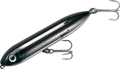 Heddon  Super Spook Topwater Bait, 5", 7/8 oz, Black Shiner