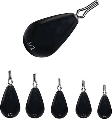 Queen Tungsten Dropshot Weight 3/8 oz Round Tear Shape