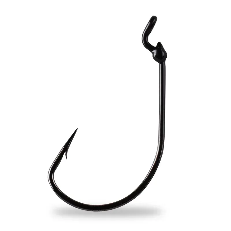 Mustad 38101NP-BN-5/0-5U Ultrapoint Grip-Pin KVD WormHook, Size 5/0