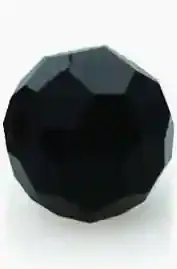 Eagle Claw  Lazer Black Faceted Glass Beads 8mm