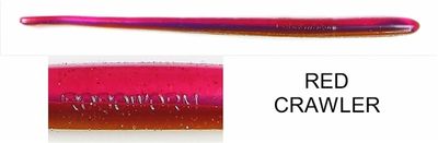 Roboworm 6" Straight Tail Red Crawler