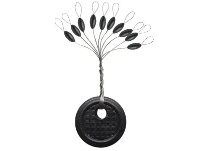 VMC SSBL Sinker Stops Black Large 10Pk