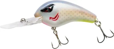 Booyah BYST428 Streak Crankbait, 3 5/8" 2oz, Natural Pearl, Floating