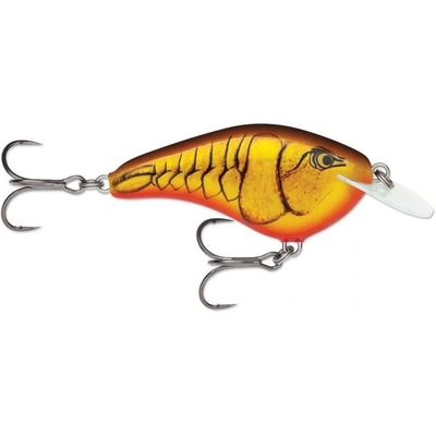 Rapala OGS06DCW OG Slim 6 Floating-Diving, 2-3/4", 1/2oz, 6ft Brown Crawdad