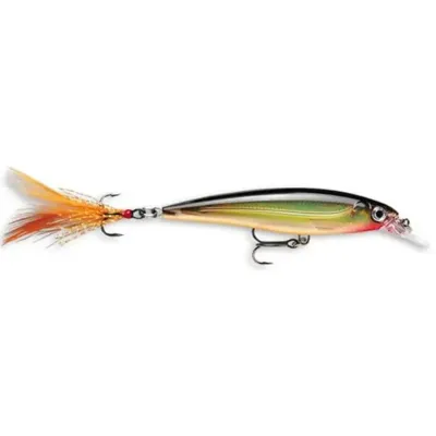 Rapala XR08G X-Rap Jerkbait, 3 1/8" 1/4 oz, Gold, Suspending