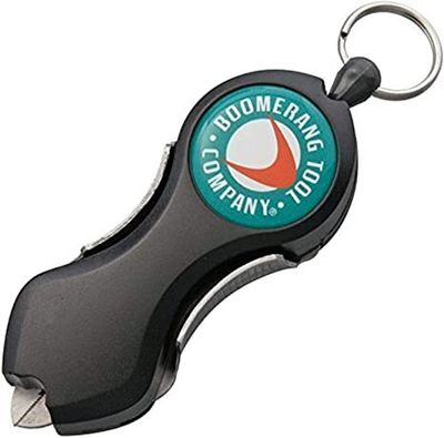 Boomerang BTC203 Original Fishing SNIP Retractable Braid, Mono &amp; Fluorocarbon Cutters, Black
