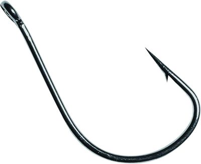 Owner Mosquito Octopus Hook Size 1, Needle Point, Light Wire, Black Chrome, 8 per Pack