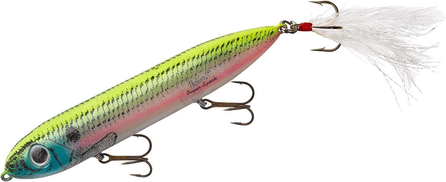 Heddon  Super Spook Topwater Bait, 5", 7/8 oz, Houstons Okie Shad, Floating