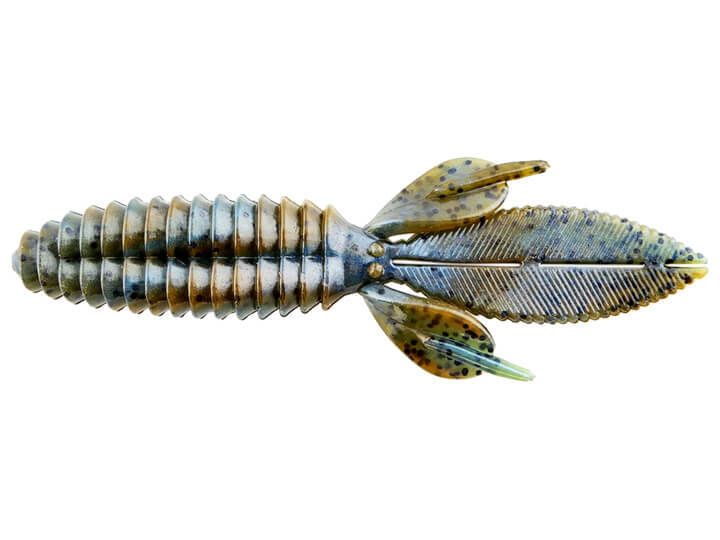 Reaction KBV-017 Kinky Beaver Creature Bait, 5", Magic Craw Swirl