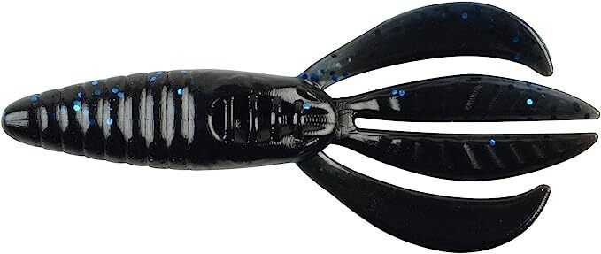 Berkley  Powerbait Pit Boss, 5'' 6 Pkg Ct, Black-Blue