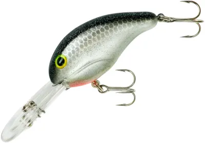 Bandit 376S 300 Series Crankbait 2", 3/8 oz, Silver Minnow Sparkle