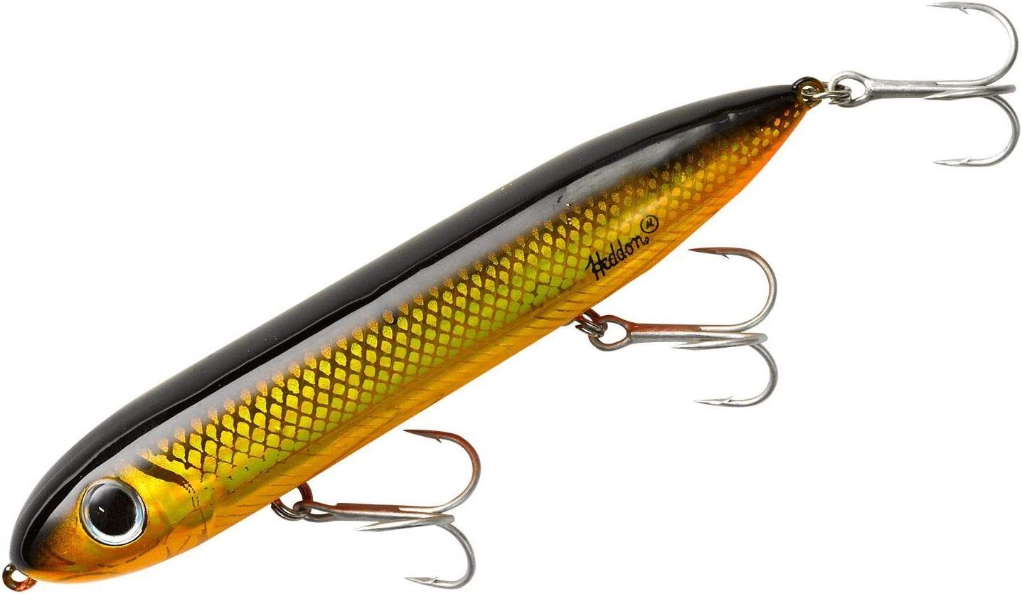 Heddon  Super Spook Topwater Bait, 5", 7/8 oz, Gold Shiner