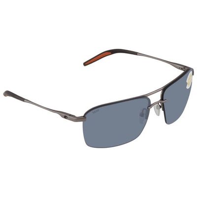 Costa Skimmer 580P Matte Silver Gray Silver Mirror