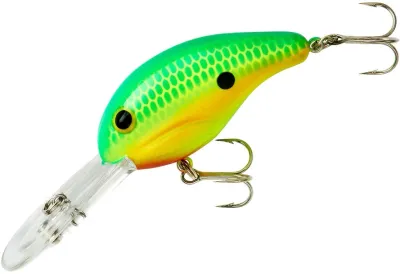 Bandit 3D02 300 Series Crankbait 2", 3/8 oz, Taco Salad, Floating