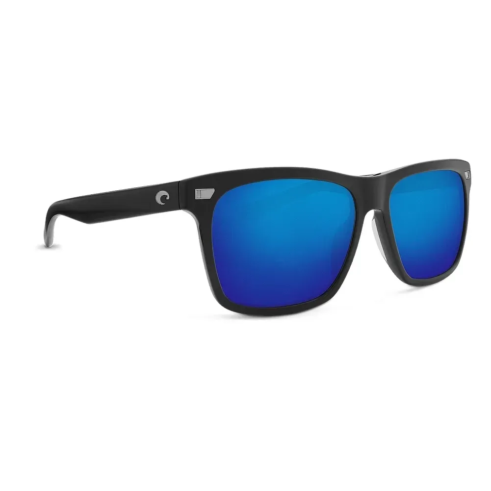 Costa Aransas Matte Black Blue Mirror 580G