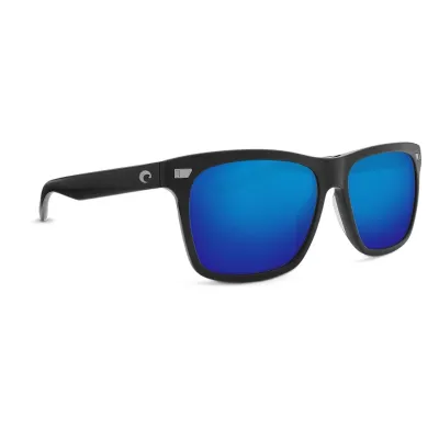 Costa Aransas Matte Black Blue Mirror 580G