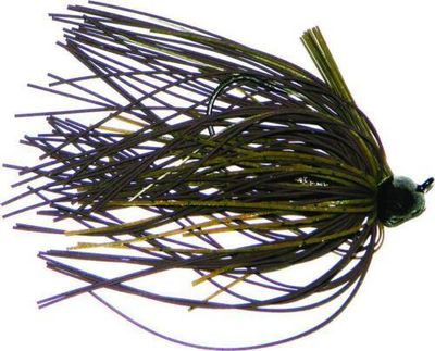 Buckeye FBMJGP12 Football Mop Jig w/Weedguard,, 1/2 oz, Green Pumpkin
