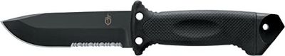 Gerber 22-01629 LMF II Infantry Fixed Blade, Black Rubber Handle
