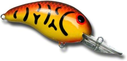 Bandit 226 200 Series Crankbait, 2" 1/4 oz, Spring Crawfish/Yellow