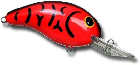 Bandit BDT138 100 Series Crankbait 2", 1/4 oz, Red Crawfish, Floating