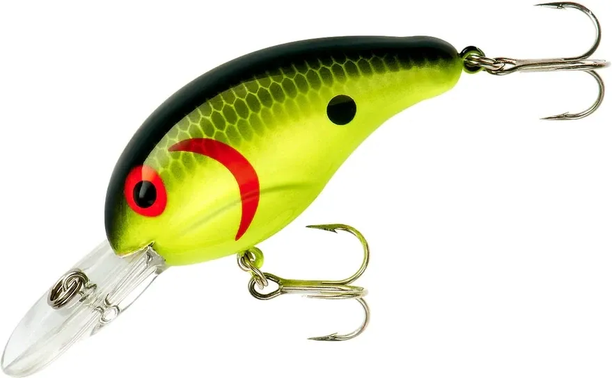 Bandit BDT206 200 Series Crankbait 2", 1/4 oz, Chartreuse/Black