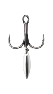 VMC 7548BDBN#6PP Bladed Hybrid Treble Short Hook, Size 6