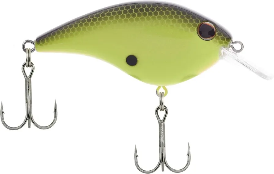 Berkley Frittside, 2-1/4 " , 1/3oz, 2-5 Ft , #2 Hooks, Black Chartreuse