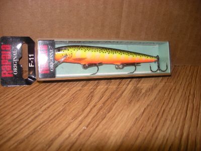 Rapala F11HS 4 3/8" 3/16 Hot Steel