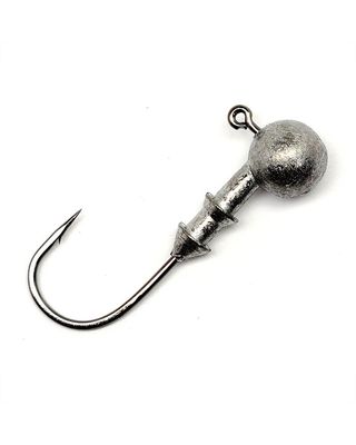 Gamakatsu 500413-1/4 Round 26 Jighead, 1/4 oz, 3/0 Hook, Nickel