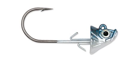 VMC SBJ18-BSD SBJ Swimbait Jig, 1/8 oz, 2/0 Hook,Blue Shad,3 Piece