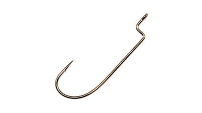Gamakatsu 07114 Worm Hook, Size 4/0 Needle Point, O'Shaughnessy, Offset