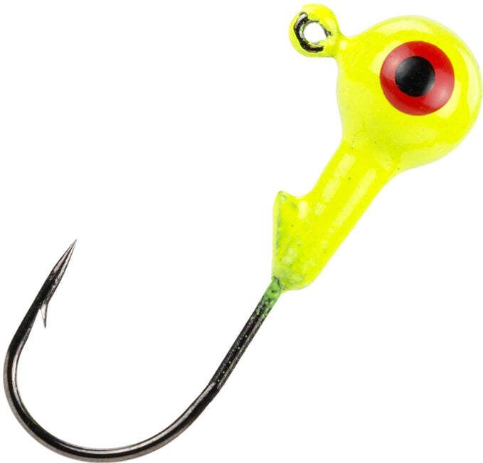Strike King Mr. Crappie Slab Slasher Jig Head, 1/16 oz, Refrigerator White, 8pk
